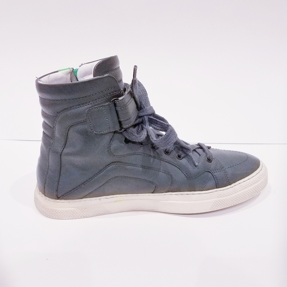 Pierre Hardy Trainer Green Leather HighTop  Sz 11 - Picture 6 of 8